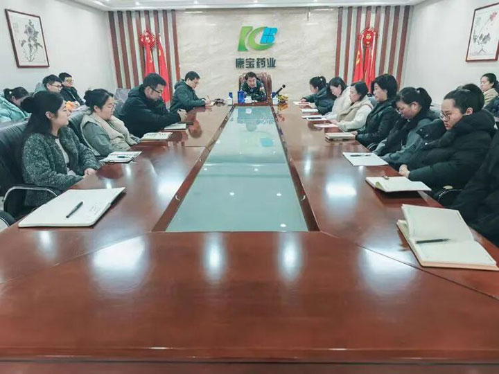 凝心聚力提質效 合規篤行向未來——集團董事長江永強一行蒞臨康寶藥業調研座談并作重要講話